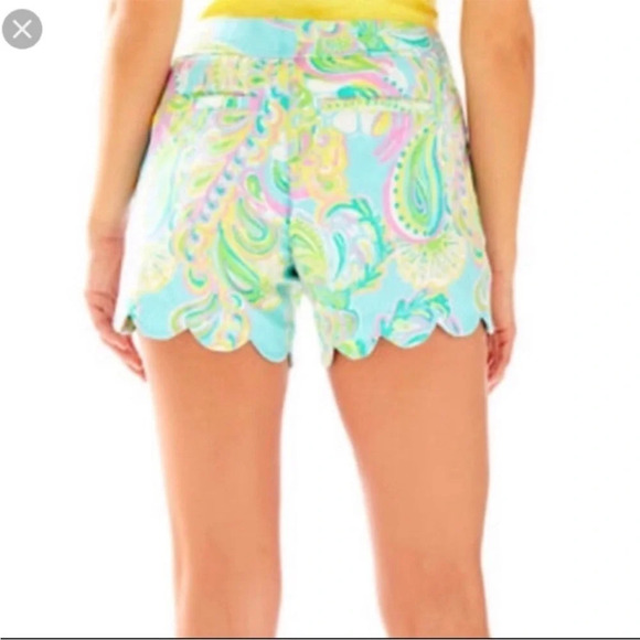Lilly Pulitzer Buttercup Short in Shorley Blue Double Trouble - Picture 9 of 9